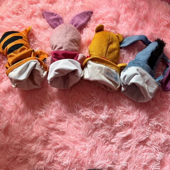 Melissa and Doug Winnie the Pooh Tigger Piglet Eeyore Plush Hand Puppets Disney - Picture 3 of 3